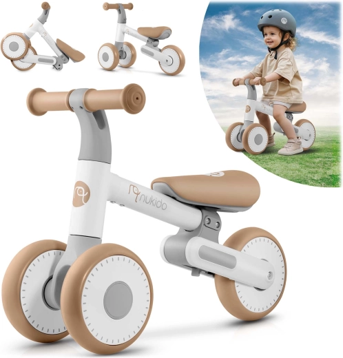 Nukido kids balance bike with three wheels