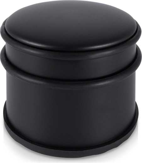 Steel door stop black 9 cm