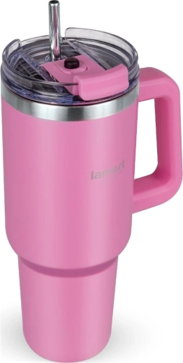 Lamart Huge pink travel mug 1.2 l