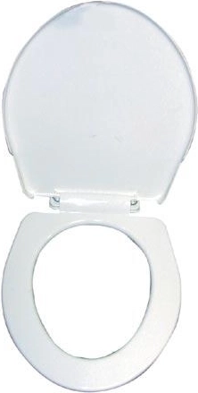 WC седалка удължена, пластмасова, бяла