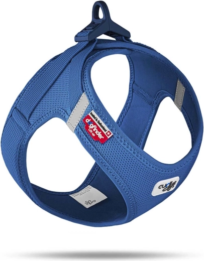 Curli Air-Mesh dog harness with buckle, blue, XL (12–18 kg)