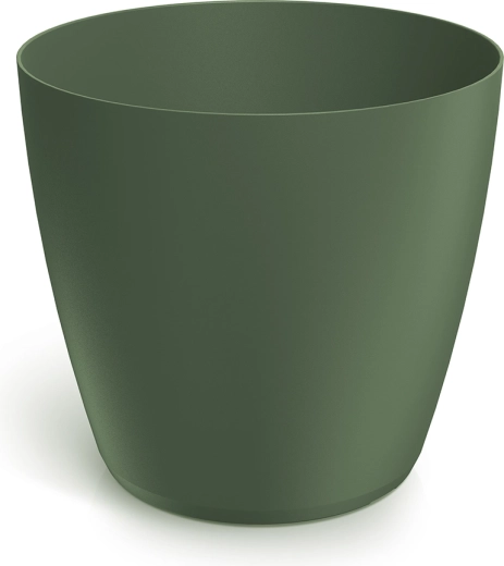 Mate Flower Pot 23.8 cm – dark green plastic planter