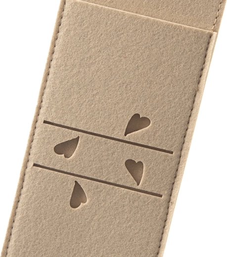 Soft felt material and sturdy stitching