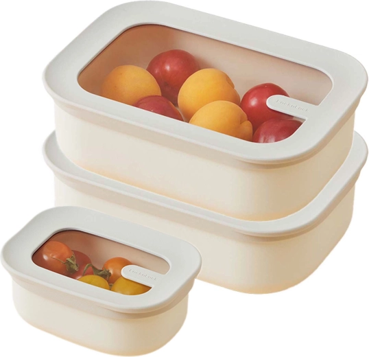 LocknLock Dual Nesting Food Containers, set of 3