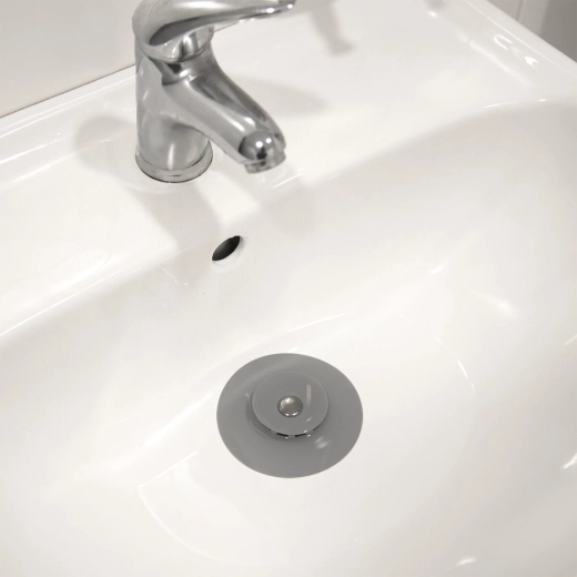 Subtle grey for bathroom and kitchen