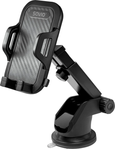 Savio car phone holder with suction cup and telescopic arm