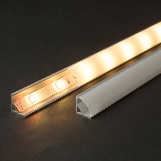Aluminum U-profile for LED strips 1 m