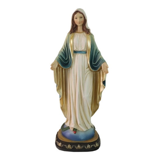 Resin Virgin Mary Figurine for Nativity Scene 31 cm