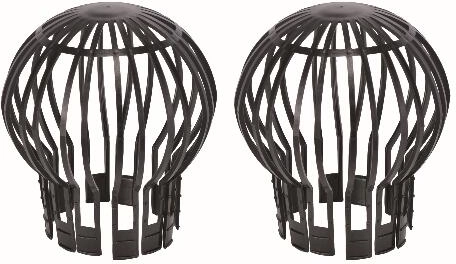 Plastic downpipe guard, 2 pcs