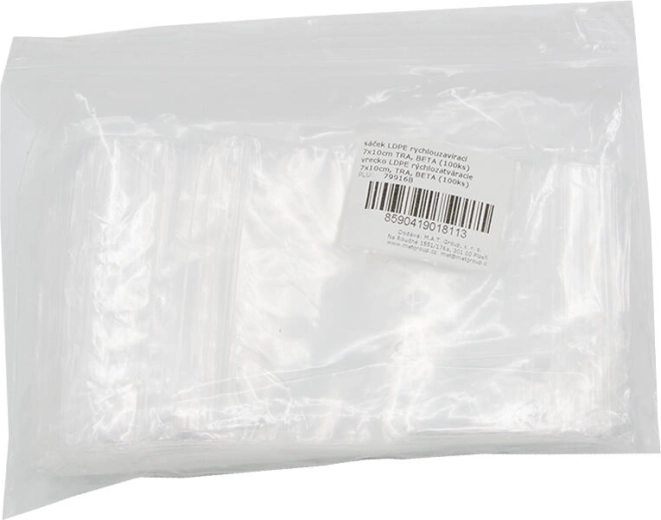 Самозалепващи се пликове LDPE 7 × 10 см, прозрачни (100 бр.)