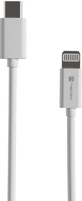 Natec Prati Lightning to USB‑C Cable 2 m MFi White