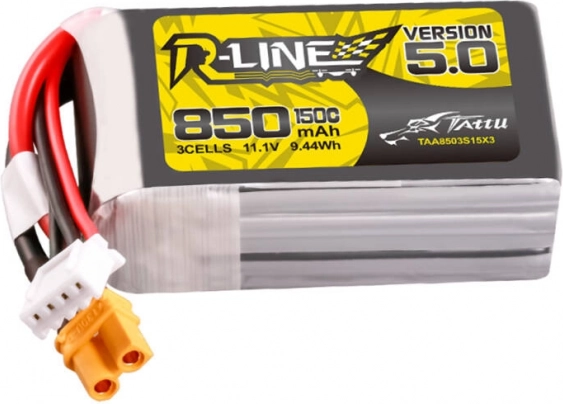 Tattu R-Line Lithium Polymer Battery 850mAh 3S 11.1V 150C
