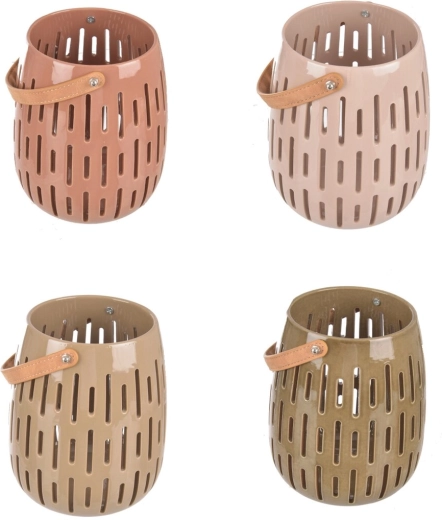 Decorative dolomite candle holder 20 cm (4 variants)
