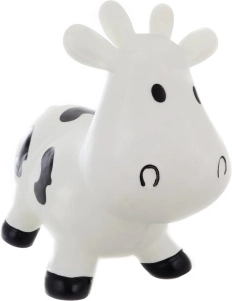 Children’s inflatable bouncy hopper cow with pump