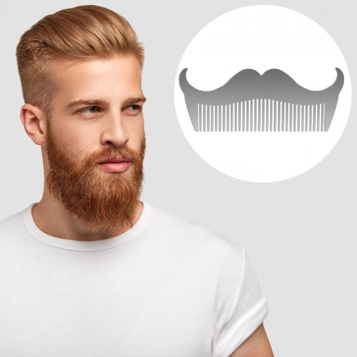 Comb for grooming and styling beards