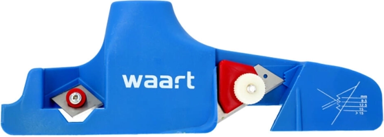 Plastic drywall plane with steel blades