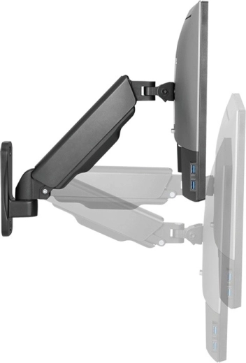 Gas spring for smooth positioning