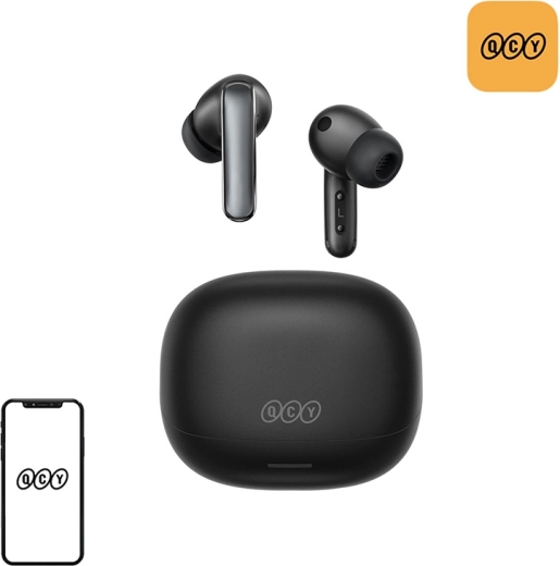 QCY MeloBuds N65 безжични TWS слушалки с ANC (черни)