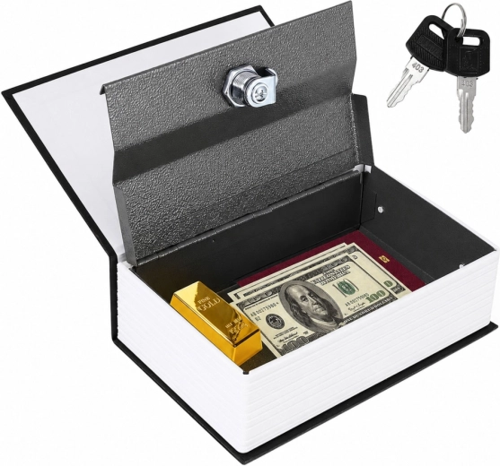 Metal box with a key lock