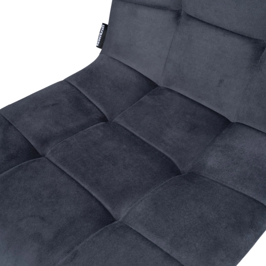 Soft velour upholstery and comfortable padding