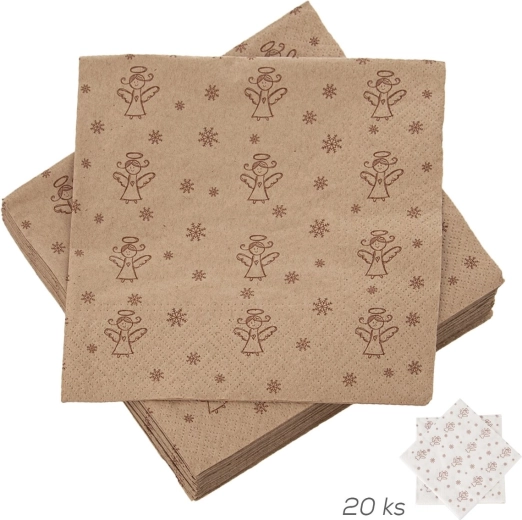 Paper napkins Angel 33 × 33 cm, 20 pcs