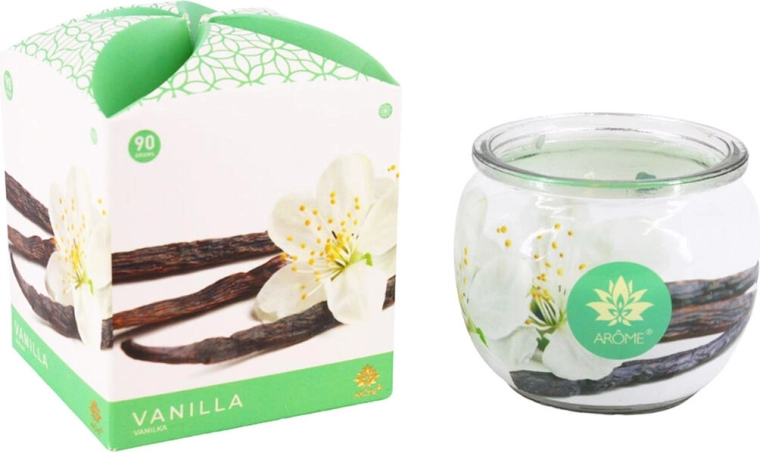 Scented Glass Candle Vanilla 90 g