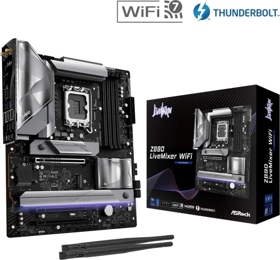 Asrock z890 livemixer wifi atx дънна платка