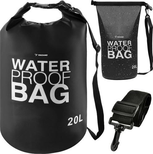 Waterproof bag Trizand 20 l black (dry bag)