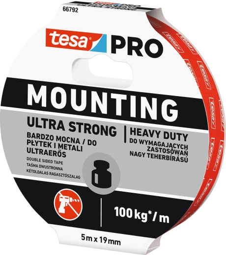 Монтажна лента Ultra Strong 19 mm × 5 m Tesa