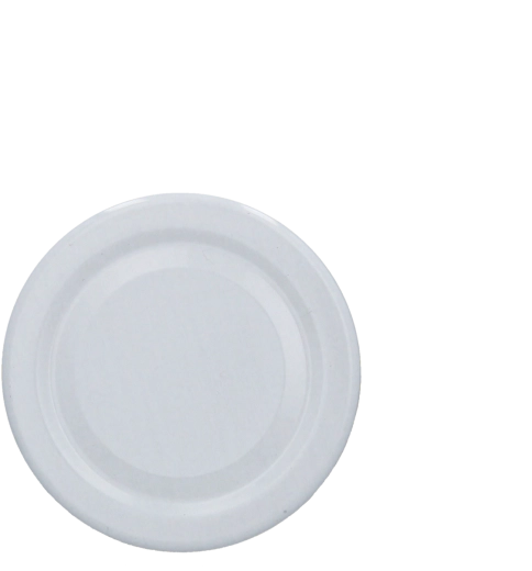 White lids for jars and bottles fi58 RTS