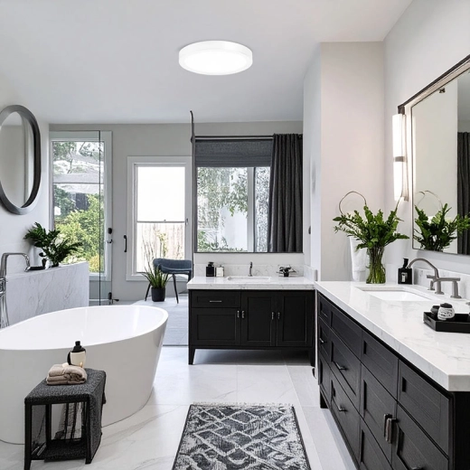 For the bathroom: IP54 protection and even lighting