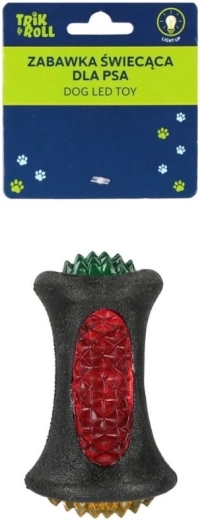 Glow-in-the-dark dog bone 9 cm