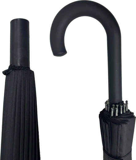 Practical manual mechanism and curved handle