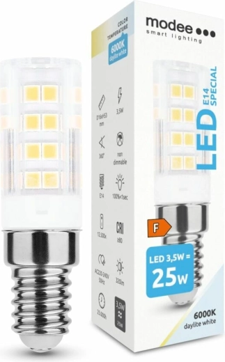 Ceramic LED Bulb E14 3.5 W Cool White 6000 K MODEE SMART LIGHTING