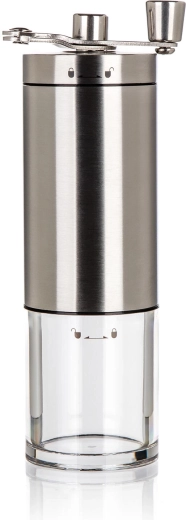 Durable stainless steel and clear container