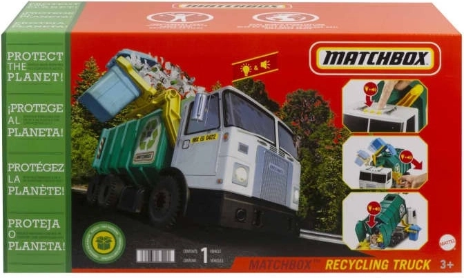 Matchbox камион за рециклиране с ефекти (38 см)