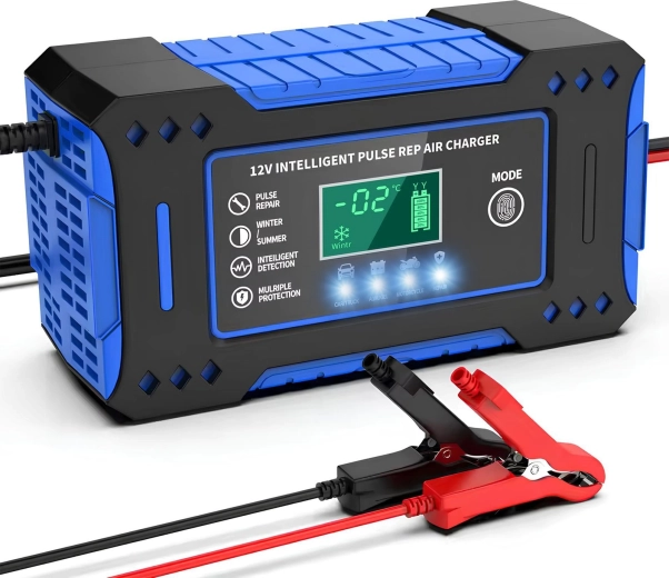 Automatic Microprocessor Car Battery Charger 12 V/24 V