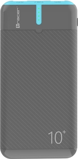Пауърбанк Tracer EnerGo 10 000 mAh, сиво-синя