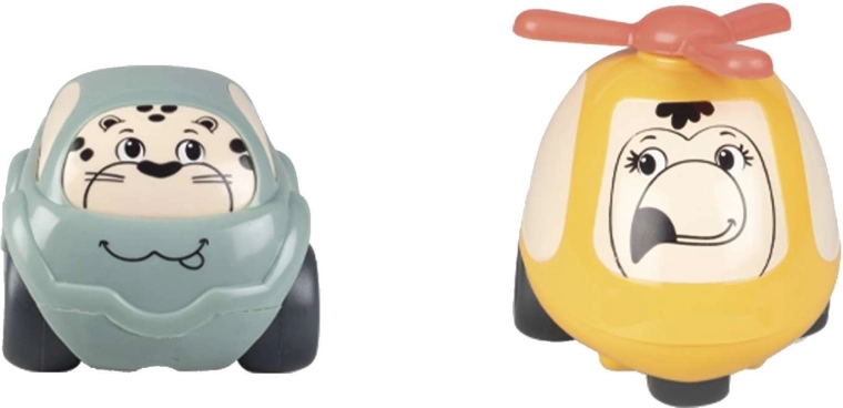 Включени количка и хеликоптер