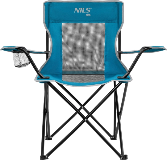 Сгъваем туристически стол NILS Camp NC3302 синьо‑сив