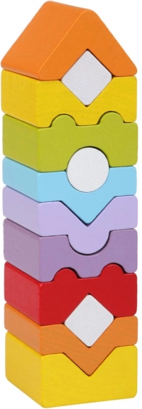 Кула XI - дървен конструктор CUBIKA, 12 части