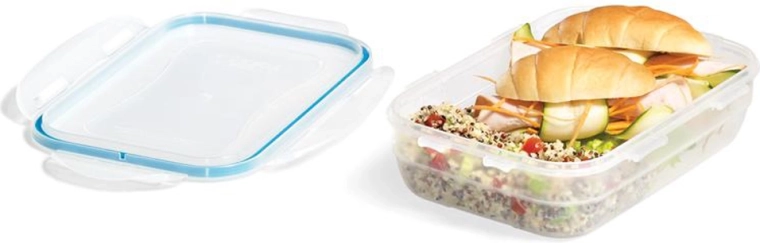 EASY MATCH rectangular food container 850 ml, turquoise