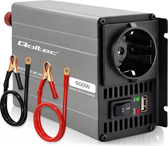 Qoltec voltage inverter MS Wave 12 V to 230 V 300/600 W