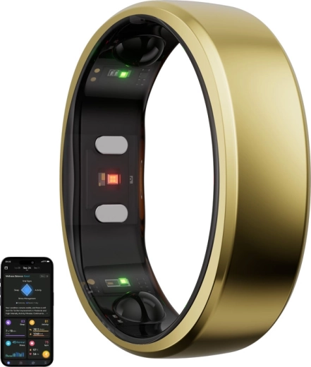 RingConn Smart Ring Gen 2 – Gold, Size 8