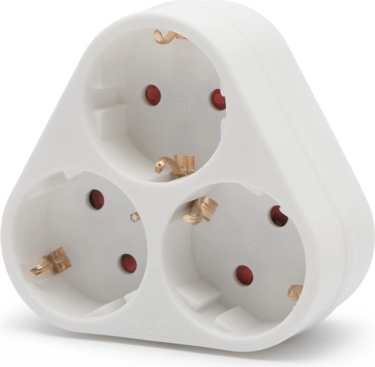 Schuko 3-Socket Adapter