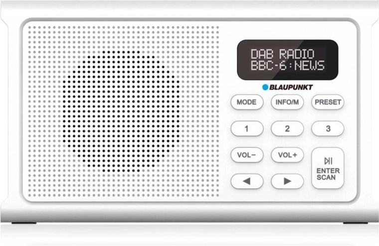 Portable digital radio Blaupunkt DR3 white