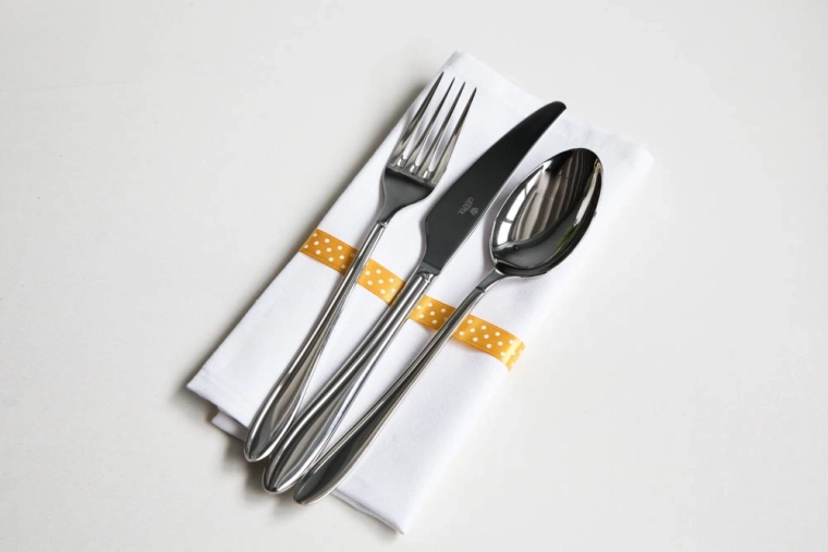 Polished stainless steel with an elegant shine
