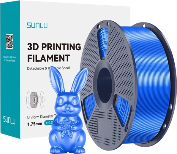 Sunlu PLA+ Silk филамент син
