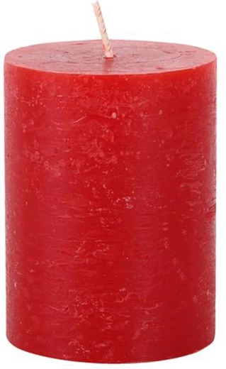 Rustic Candle Provence Red 10 cm
