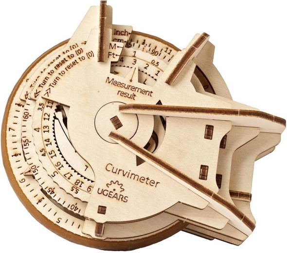 UGEARS дървен механичен курвиметър STEM – 3D пъзел (описометър)